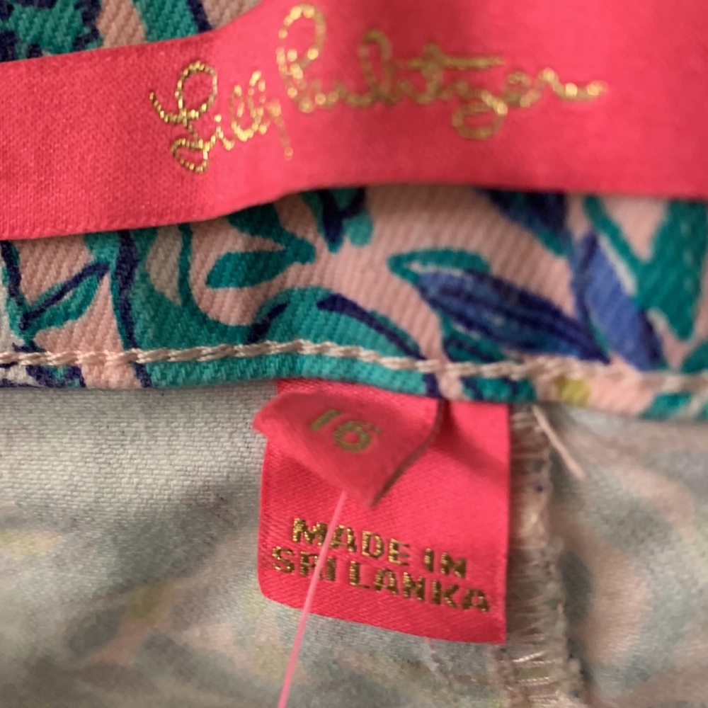 Lilly Pulitzer SZ 16 South Ocean Skinny Crop - Picture 3 of 6